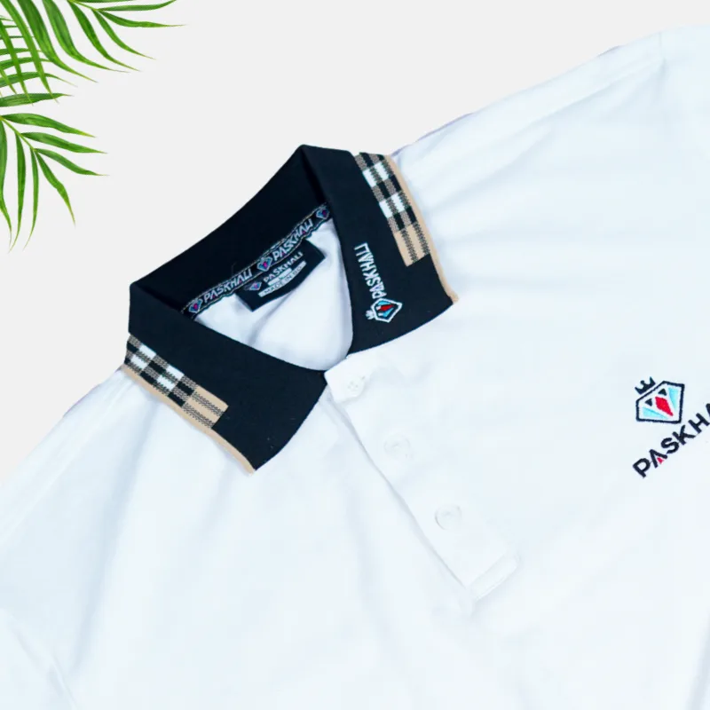 Paskhali Classic white Polo T-Shirt