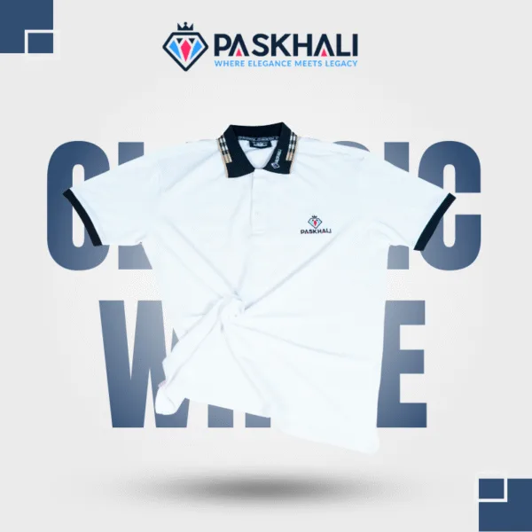 Paskhali Classic white Polo T-Shirt