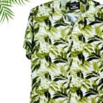 Paskhali Drop-Shoulder Hawaiian Leafy Green Shirt