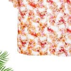 Paskhali Drop-Shoulder Hawaiian Orange Mix Floral Shirt