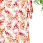 Paskhali Drop-Shoulder Hawaiian Orange Mix Floral Shirt