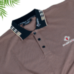 Paskhali Dusty Brown Polo T-Shirt – Urban Classic Edition - Image 3