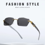 PASKHALI Luxury Rimless Mosaic Sunglass