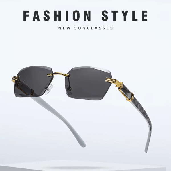 PASKHALI Luxury Rimless Mosaic Sunglass