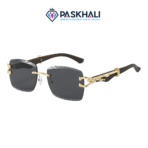 Viral Luxury Gold Panther Rimless Sunglass