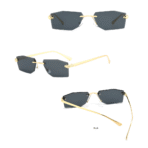 PASKHALI Luxury Rimless Dark Knight Sunglass - Image 3